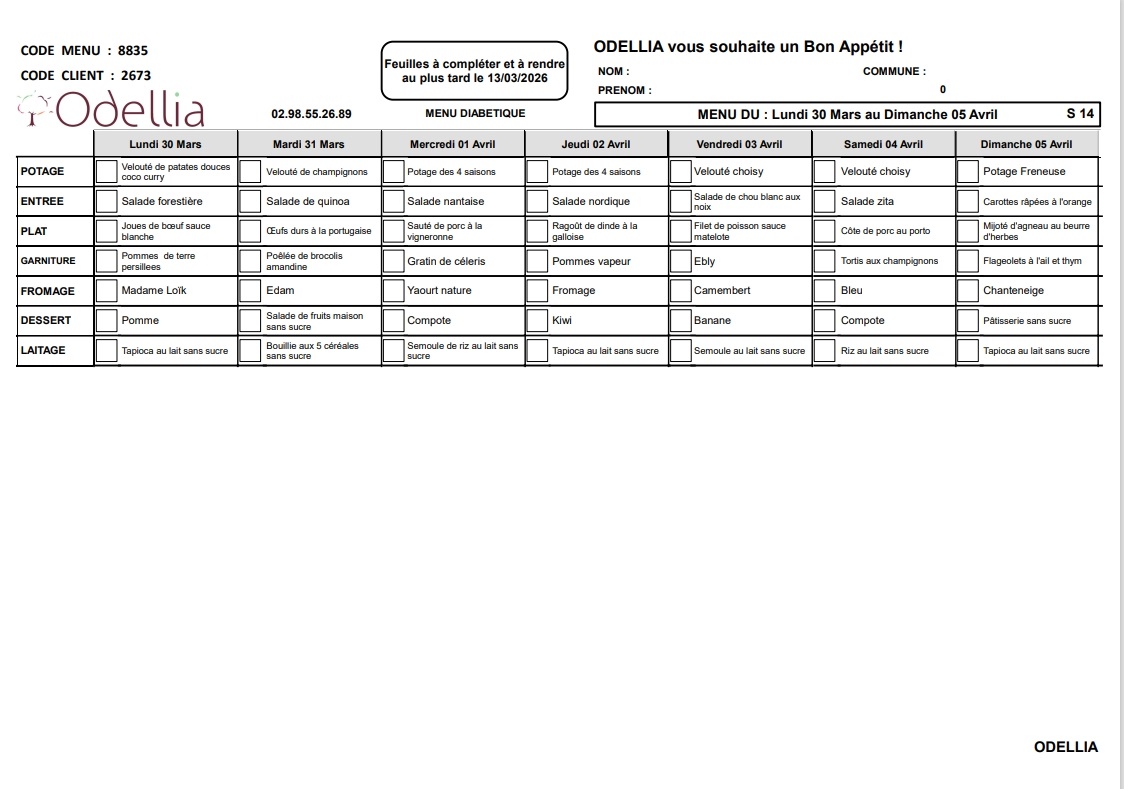 DIABETIQUE S14 RECTO
