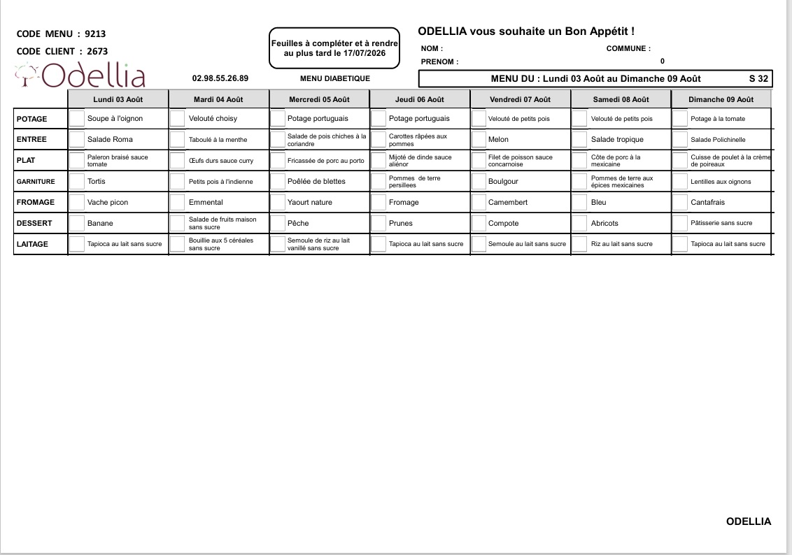 DIABETIQUE S32 RECTO